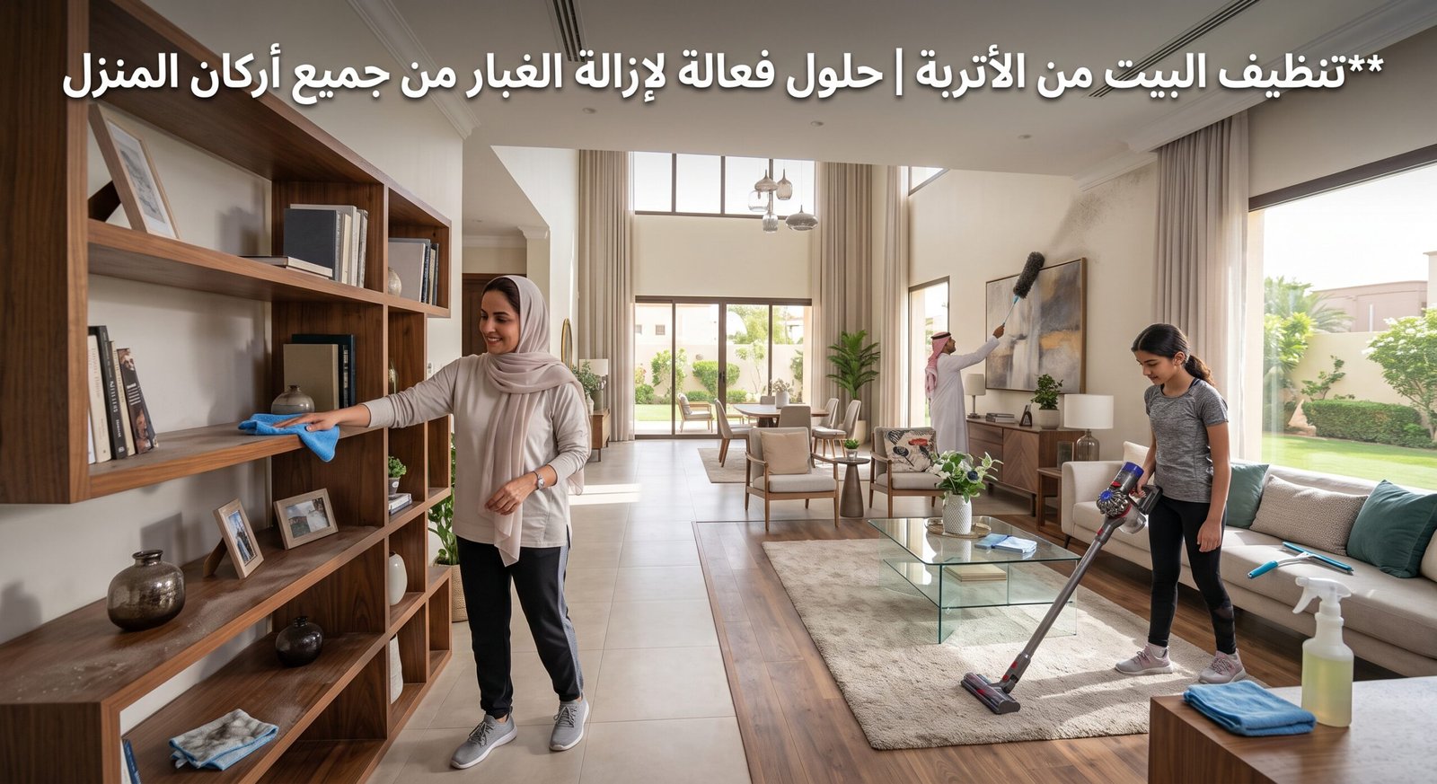 تنظيف البيت من الأتربة