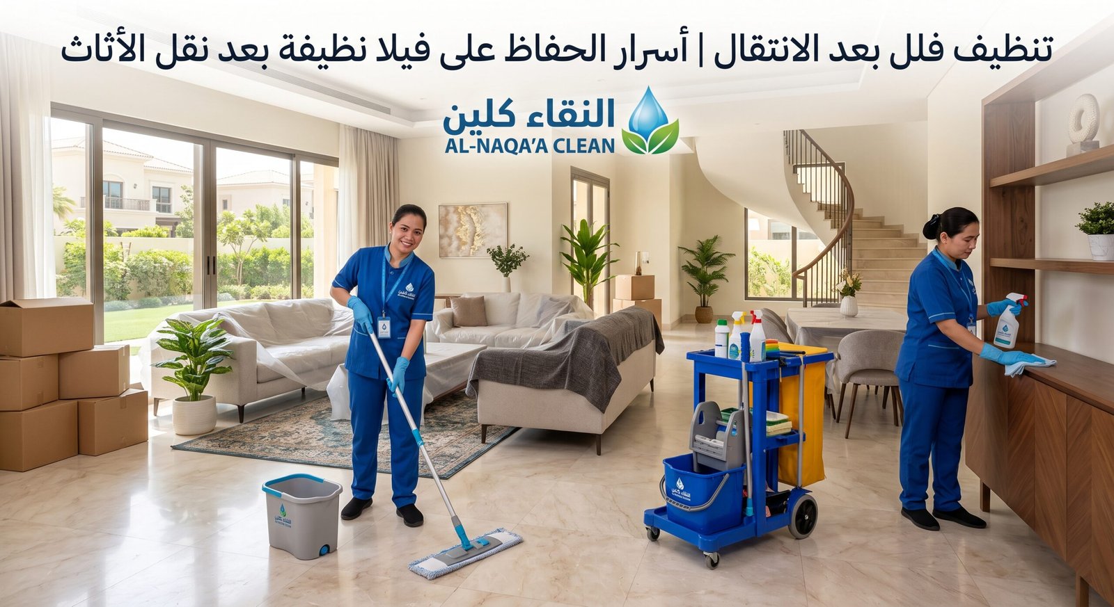 تنظيف فلل بعد الانتقال