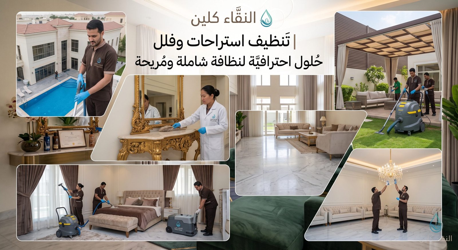 تنظيف استراحات وفلل