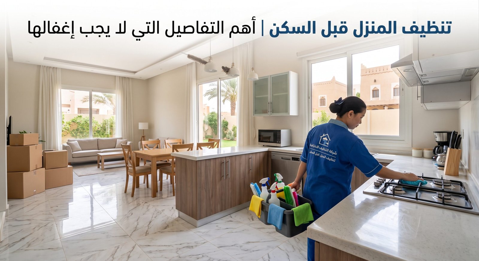 تنظيف المنزل قبل السكن